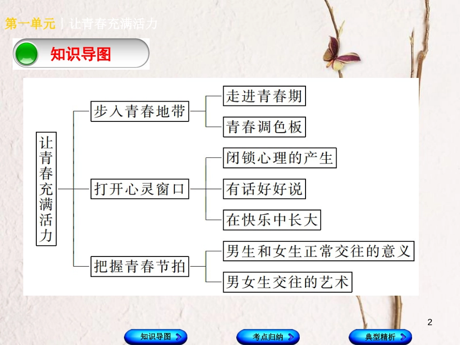 （广西北部湾专版）中考政治 八上 第一单元 让青春充满活力知识梳理课件_第2页