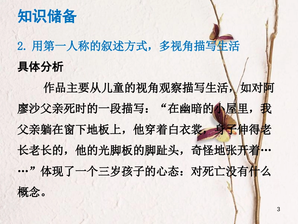 （广东专版）中考语文总复习 中考解读 阅读理解 第四章 名著阅读 第六部《童年》课件_第3页