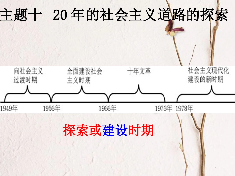 江苏省东海县九年级历史下册 社会主义道路的探索复习课件 新人教版_第1页