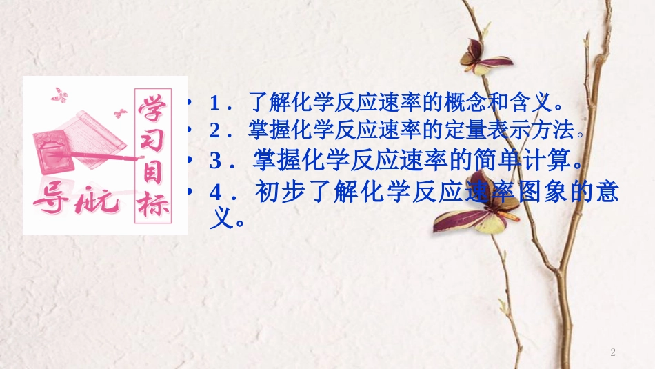 高中化学 第二章 化学反应的方向、限度与速率 第3节 化学反应的速率（第1课时）课件1 鲁科版选修4_第2页