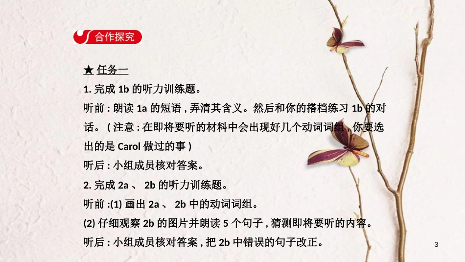 七年级英语下册 Unit 11 How was your school trip Section A（1a-2c）导学课件 （新版）人教新目标版_第3页