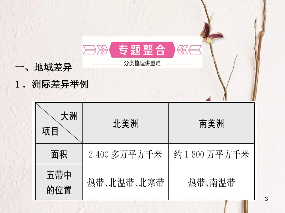 （烟台专版）中考地理总复习 专题过招八 地域差异、国际合作课件_第3页