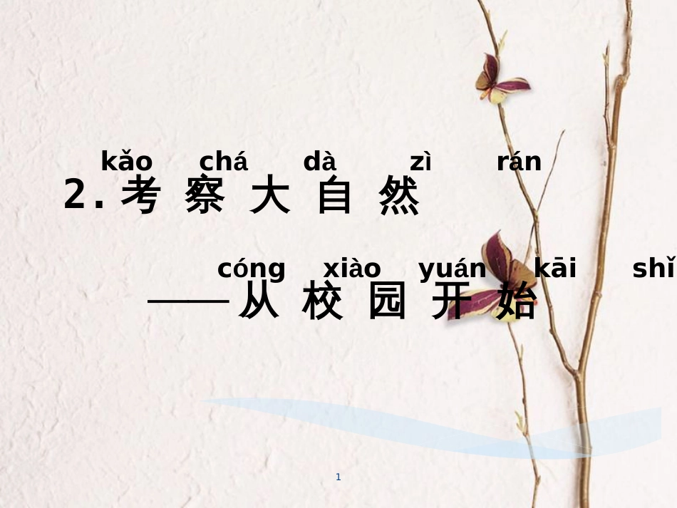 一年级科学上册 第二单元 第2课 考察大自然课件1 湘科版_第1页