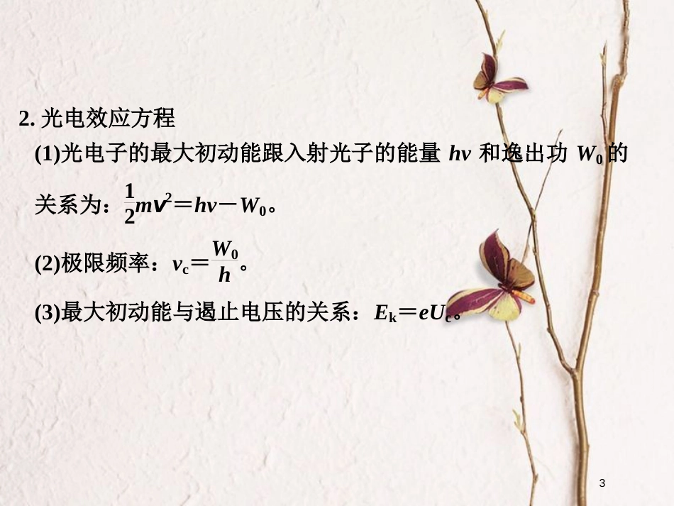 （全国通用）高考物理二轮复习 专题五 光电效应 原子结构和原子核课件_第3页