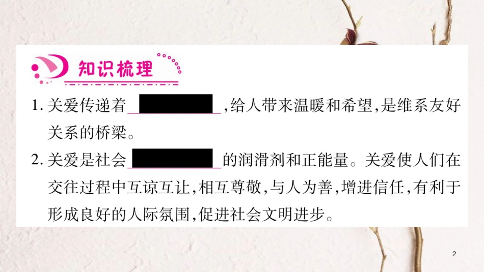 八年级道德与法治上册 第三单元 勇担社会责任 第七课 积极奉献社会习题课件 新人教版_第2页
