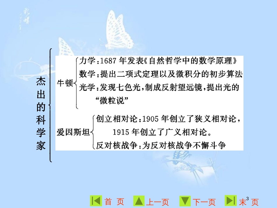 高中历史 第六单元 杰出的科学家单元小结与测评课件 新人教版选修4_第3页