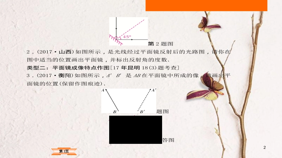 （云南专版）中考物理总复习 专题突破4 作图题课件_第2页