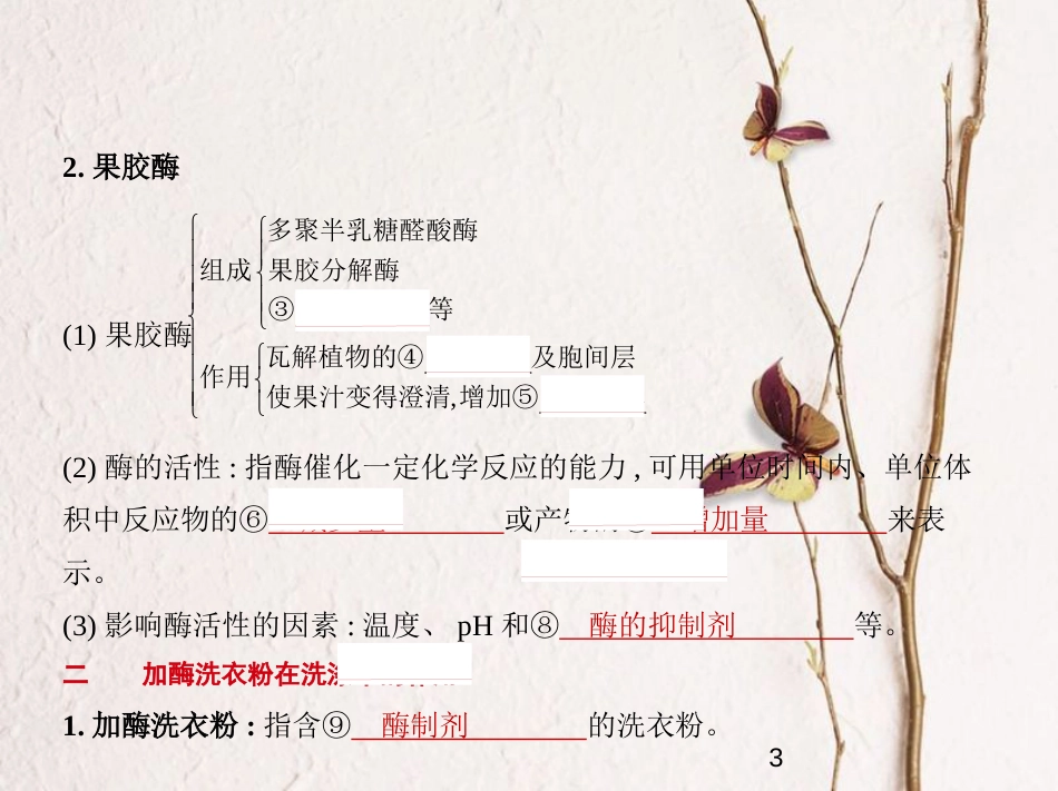 （新课标）2019版高考生物一轮复习 专题29 酶的研究与应用课件_第3页