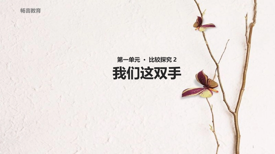 八年级语文下册 第一单元 比较探究《我们这双手》教学课件 北师大版_第1页