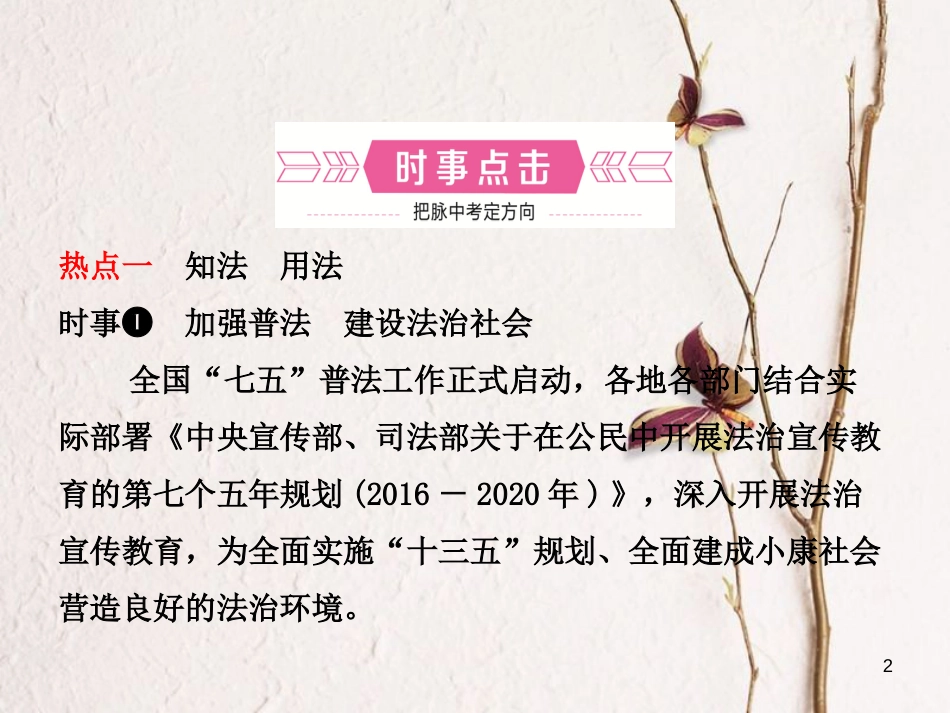 （烟台专版）中考政治复习 第二部分 专题三 增强法制观念 自觉履行义务课件_第2页