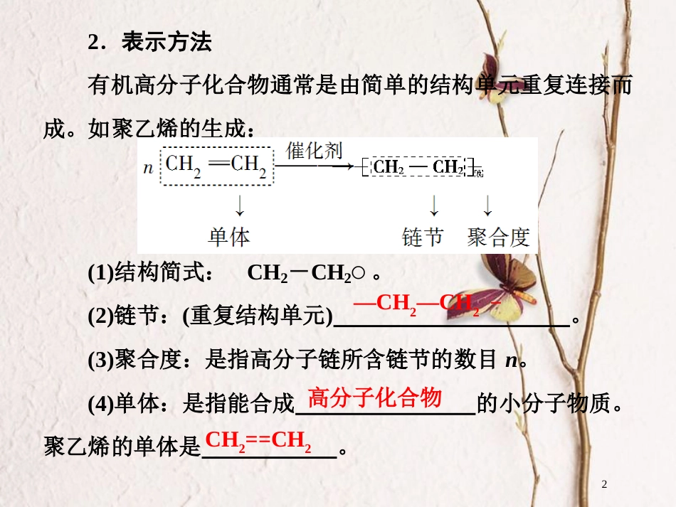 高中化学 第三单元 化学与材料的发展 3.3 高分子化合物与材料课件1 新人教版选修2_第2页