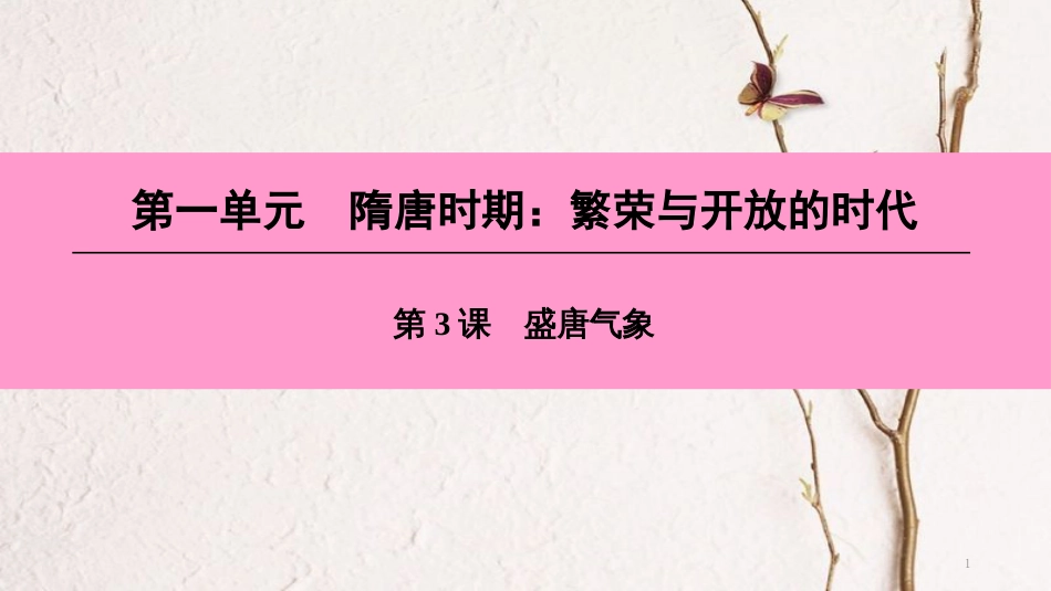 七年级历史下册 第一单元 隋唐时期 繁荣与开放的时代 第3课 盛唐气象课件 新人教版[共48页]_第1页