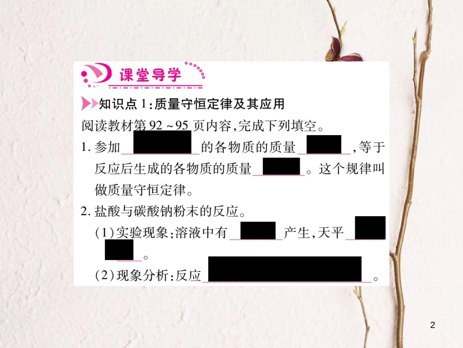 九年级化学上册 5.1 质量守恒定律课件 （新版）新人教版_第2页
