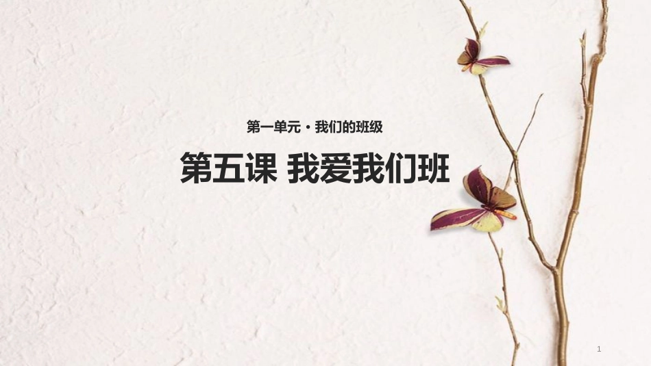 （水滴系列）二年级道德与法治上册 第二单元 我们的班级 5《我爱我们班》教学课件 新人教版_第1页