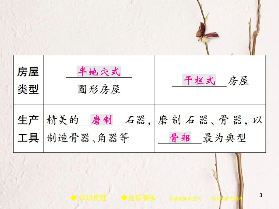 七年级历史上册 第一单元 史前时期：中国境内人类的活动 第2课 原始农耕生活习题课件 新人教版_第3页