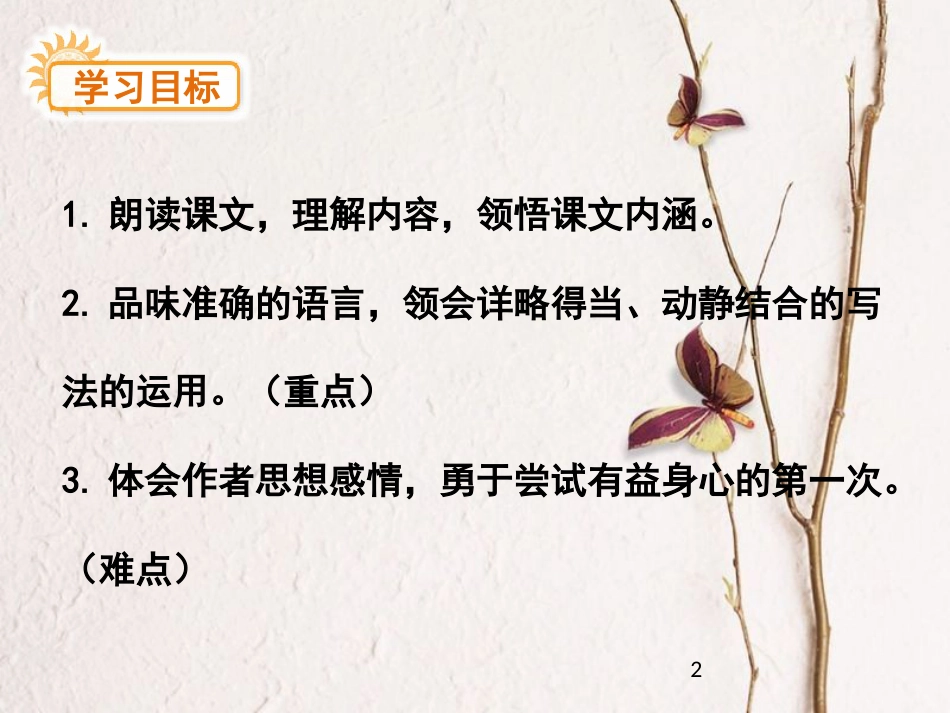 八年级语文上册 1.2《第一次真好》课件4 鄂教版_第2页