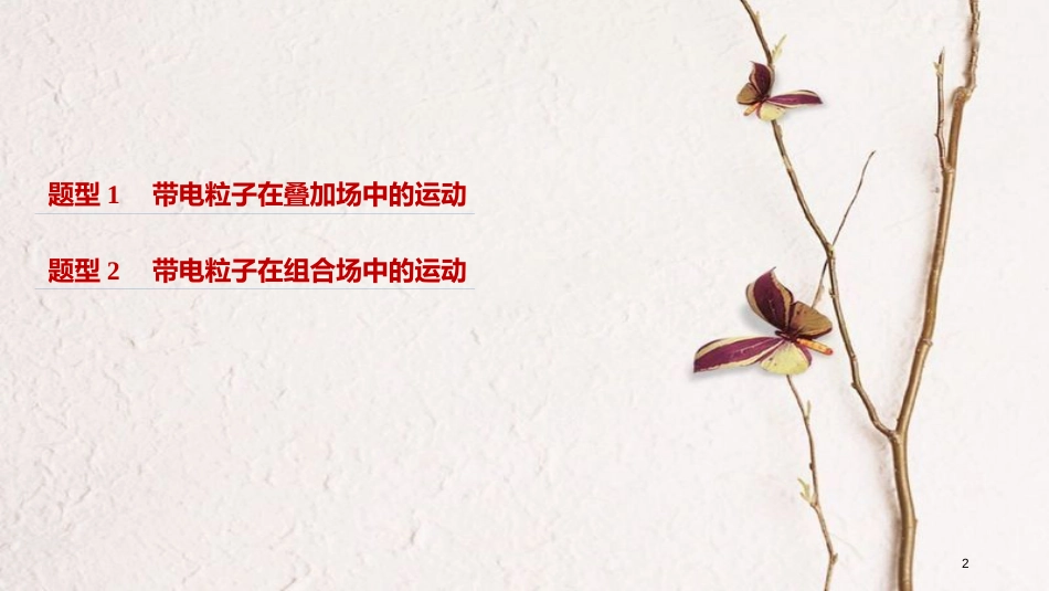 （浙江选考）版高考物理二轮复习 专题七 计算题题型强化 第3讲 加试计算题22题 带电粒子在复合场中的运动课件_第2页