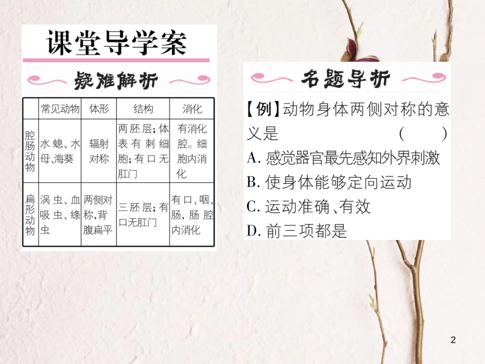 八年级生物上册 第五单元 第1章 第一节 腔肠动物和扁形动物课件 （新版）新人教版_第2页