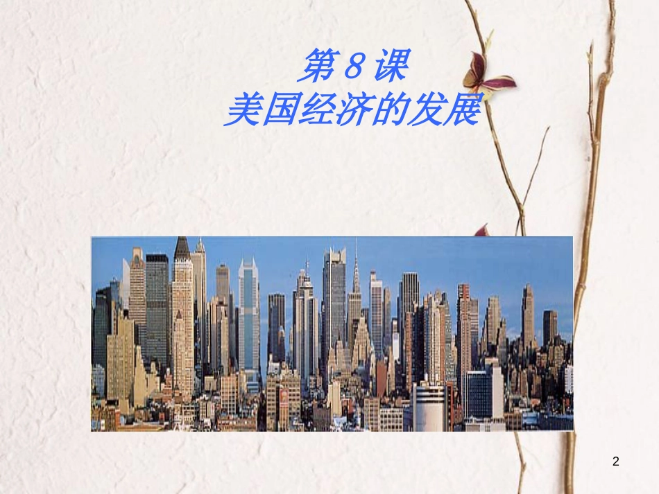 广东省汕头市龙湖区九年级历史下册 第8课 美国经济的发展课件 新人教版_第2页