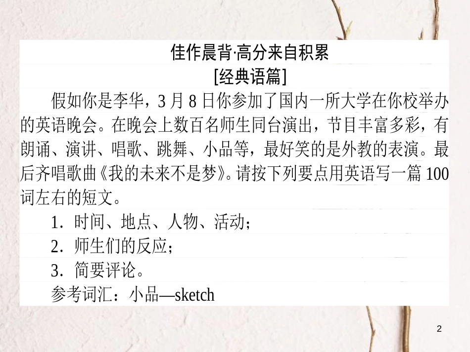 高考英语二轮复习 Module 4 Which English课件 外研版选修8_第2页