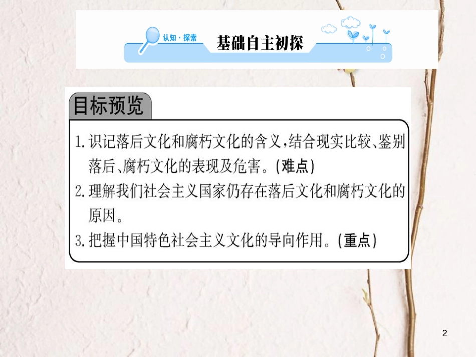 高中政治 第四单元 发展先进文化 第八课 走进文化生活 第二框 在文化生活中选择课件 新人教版必修3_第2页