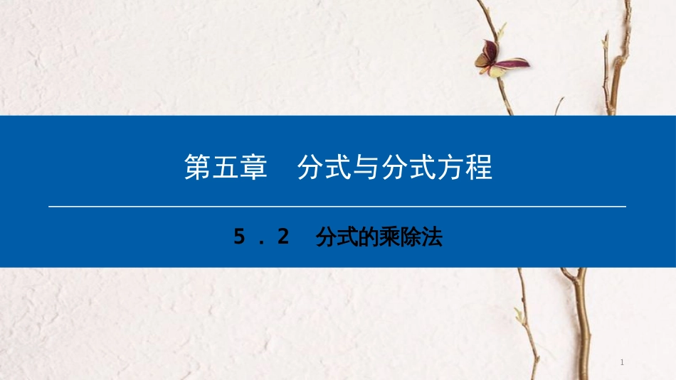 八年级数学下册 第五章 分式与分式方程 5.2 分式的乘除法典型训练课件 （新版）北师大版_第1页