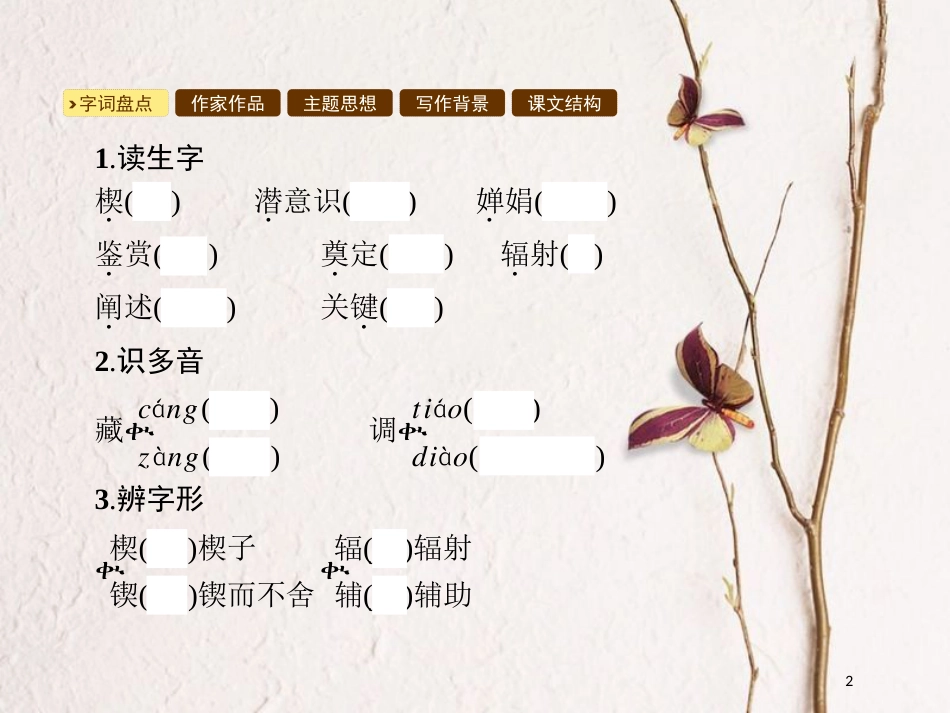 九年级语文下册 第三单元 12科学与艺术课件 语文版_第2页