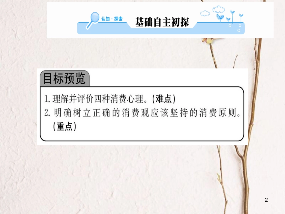 高中政治 第一单元 生活与消费 第三课 多彩的消费 第二框 树立正确的消费观课件 新人教版必修1_第2页