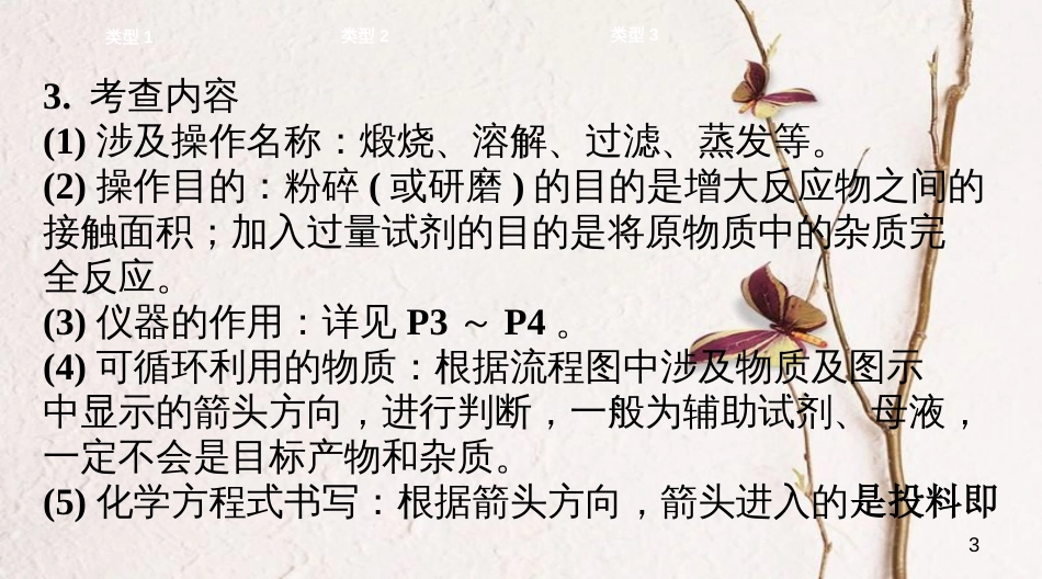 江西省中考化学复习第二部分专题研究专题五工艺流程题课件_第3页
