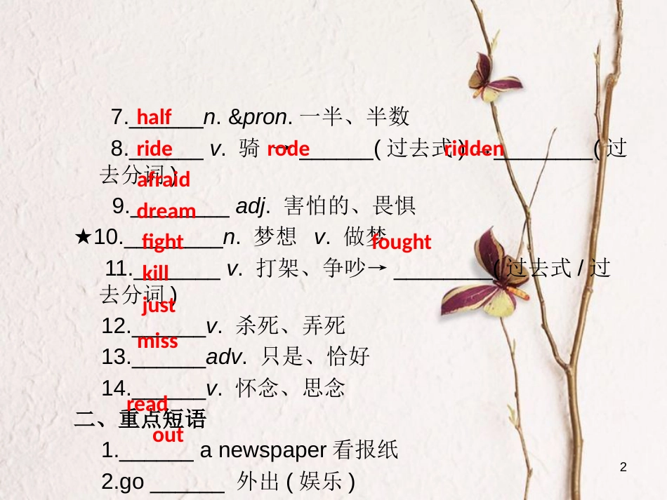 年中考英语 第二部分 教材研析篇 第三讲课件 人教新目标版_第2页