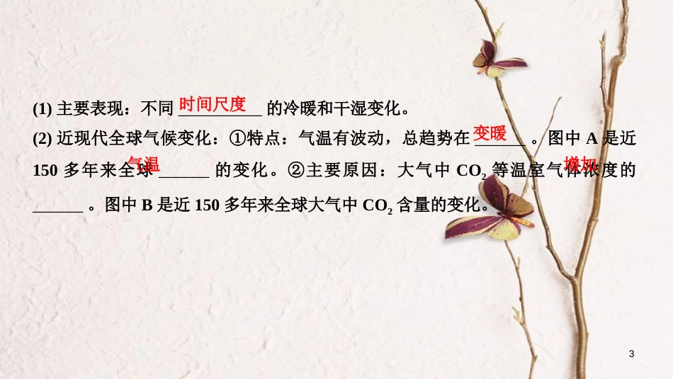 2019版高考地理一轮复习 第三单元 从地球圈层看地理环境 第10讲 全球气候变化与世界气候课件 鲁教版_第3页