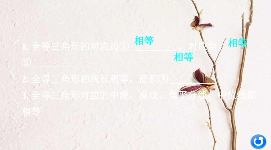 浙江省中考数学复习第一部分考点研究第四单元三角形第20课时全等三角形课件_第3页
