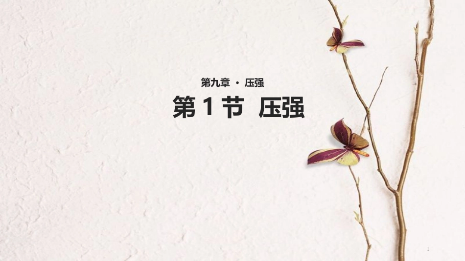 八年级物理下册 第九章 第1节《压强》教学课件 （新版）新人教版_第1页