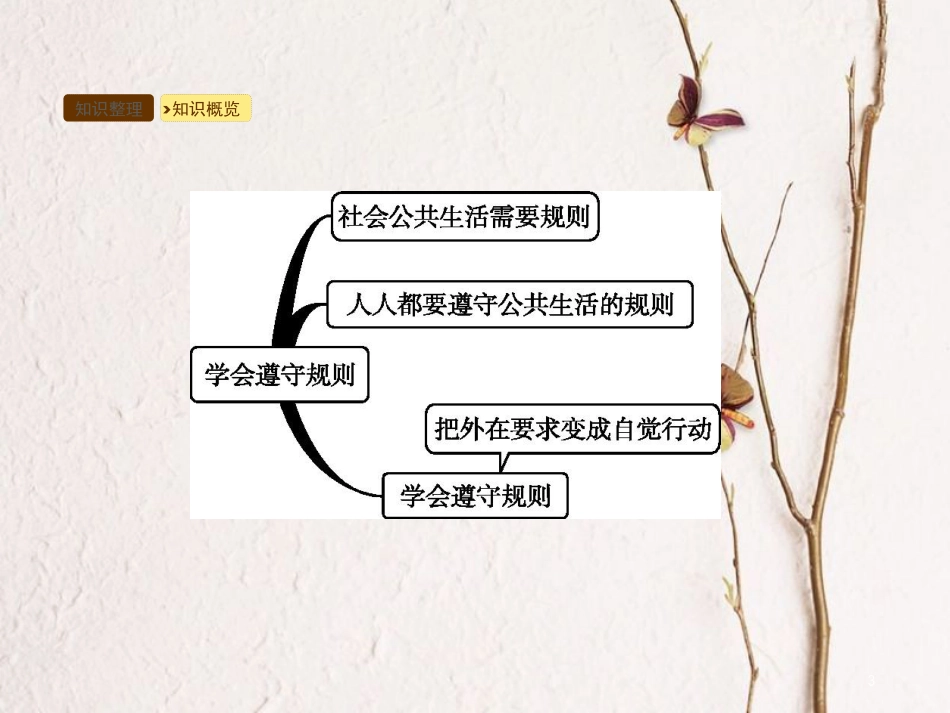 2018七年级道德与法治下册 第3单元 生活离不开规则 第7课 面对公共生活 第2框 学会遵守规则课件 北师大版_第3页