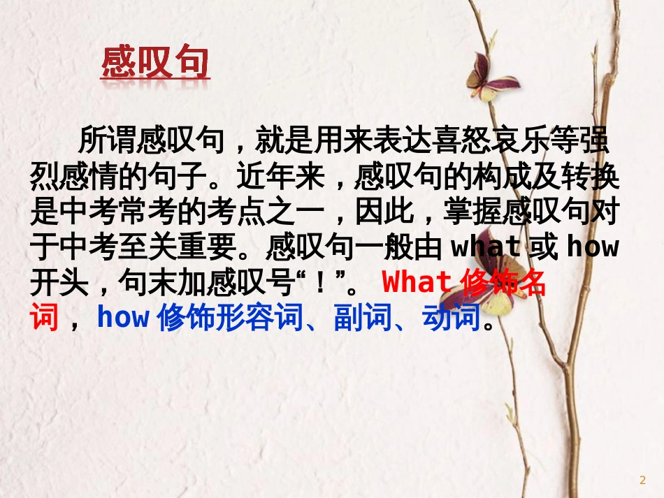 河南省中考英语 感叹句课件_第2页
