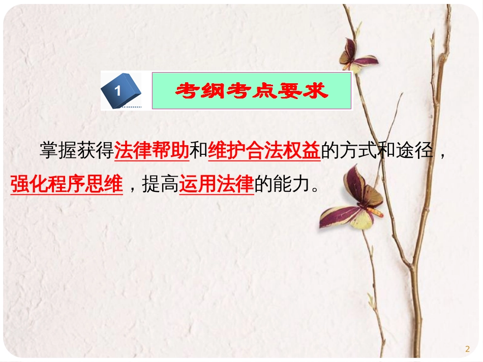 广东省佛山市中考政治 第7课时 自我保护，依法维权复习考点课件_第2页