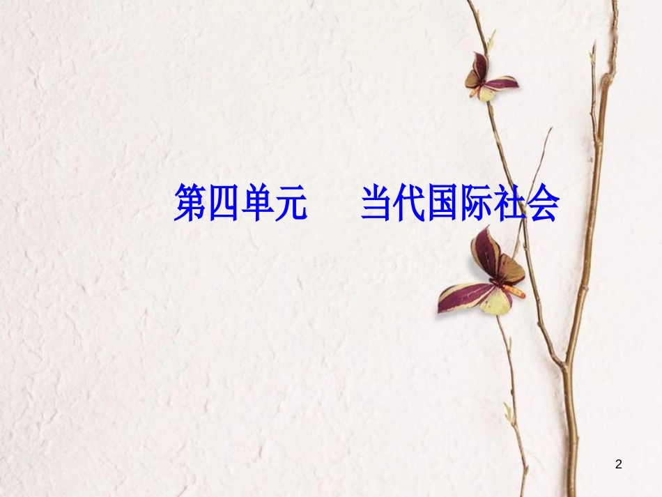 2019版高考政治总复习 第四单元 当代国际社会 第九课 维护世界和平促进共同发展课件 新人教版必修2_第2页