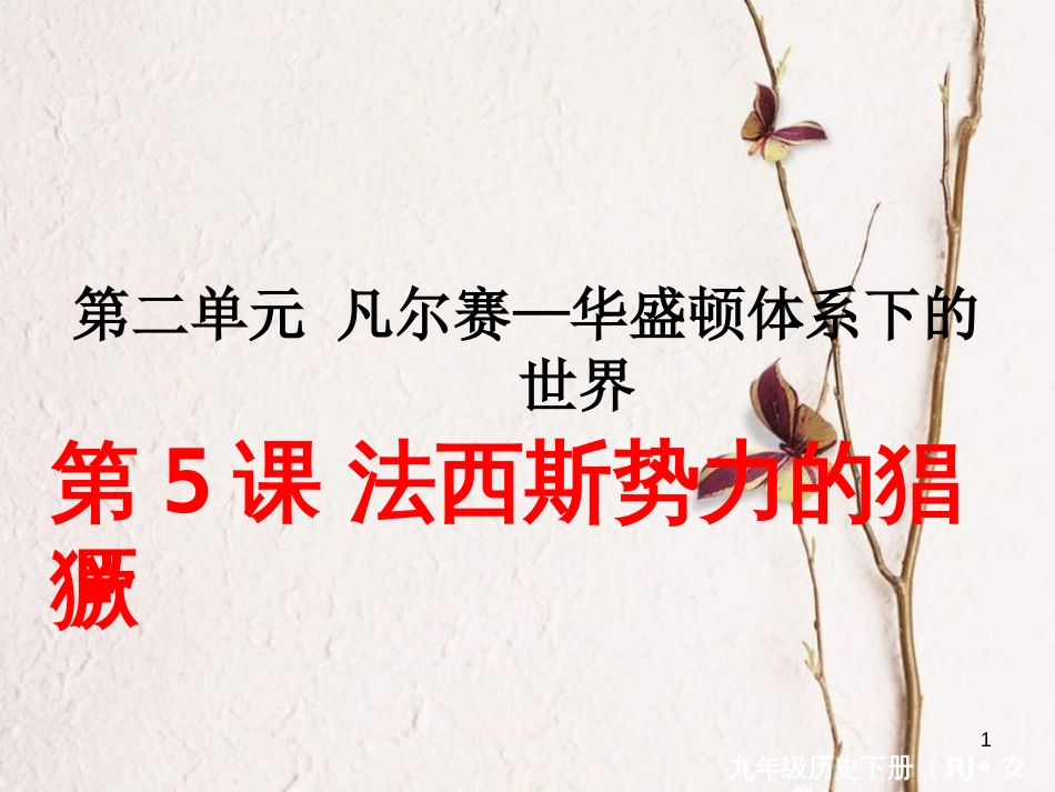 （安徽专版）九年级历史下册 第二单元 凡尔赛—华盛顿体系下的世界 第5课 法西斯势力的猖獗同步测试课件 新人教版_第1页