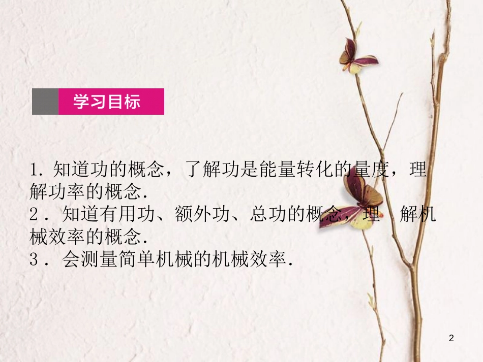 中考物理总复习 第20课时 简单机械和功(二) 课件_第2页