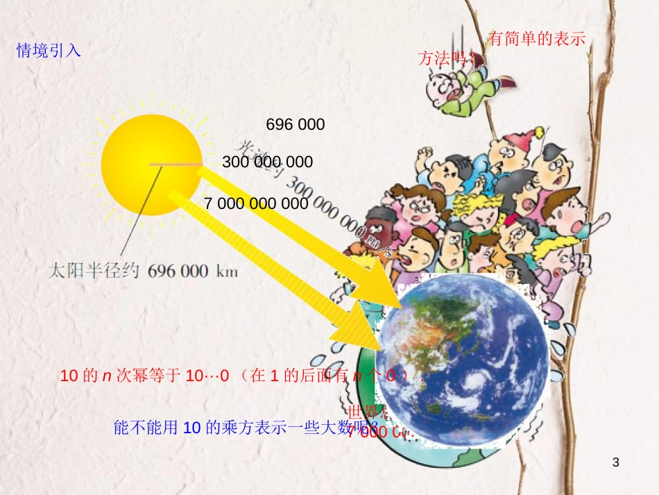 七年级数学上册 1.5 有理数的乘方 1.5.2 科学记数法课件 （新版）新人教版_第3页