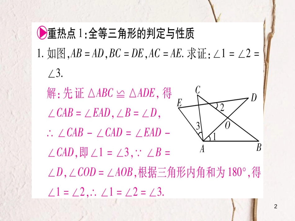 八年级数学下册 第1章 三角形的证明中考重热点突破习题课件 （新版）北师大版_第2页