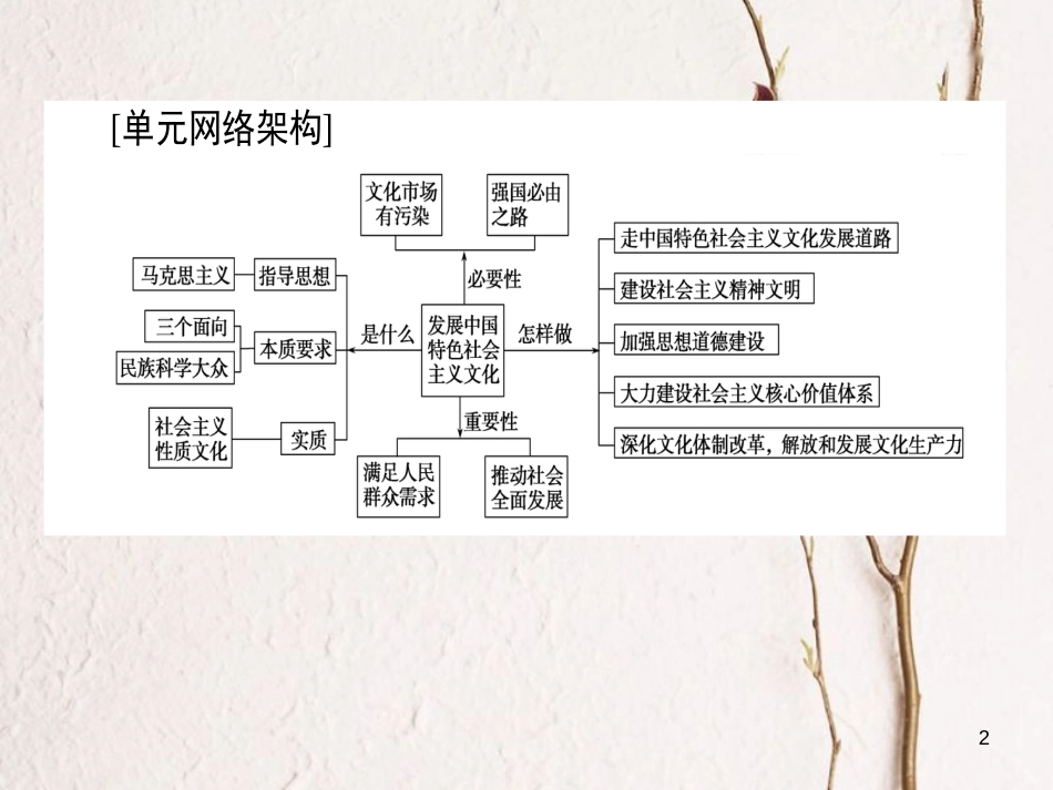 2019年高考政治一轮复习 单元复习讲座(十二)课件 新人教版_第2页