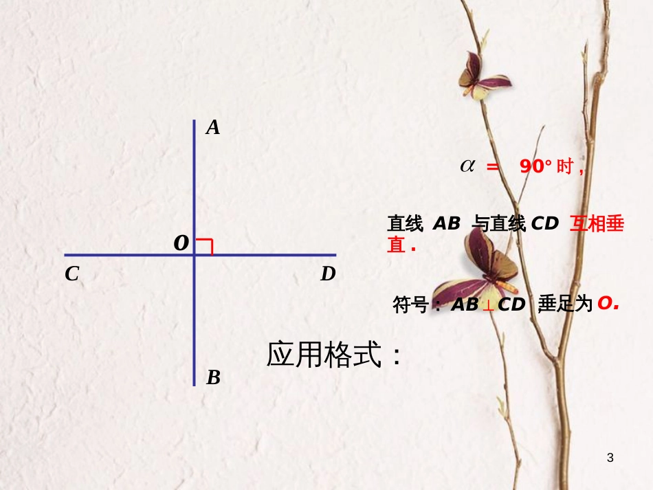 江苏省如皋市白蒲镇七年级数学下册5.1相交线5.1.2垂线课件1（新版）新人教版_第3页