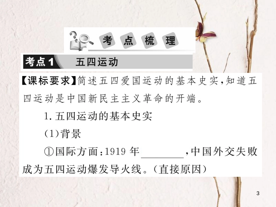 中考历史总复习 第二部分 中国近代史 第三学习主题 新民主主义革命的兴起课件_第3页