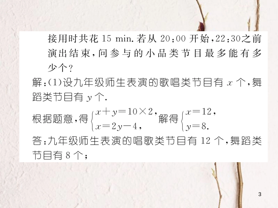 （青海专版）中考数学复习 第2编 专题突破篇 题型4 方程（组）及不等式（组）的实际应用（精练）课件_第3页