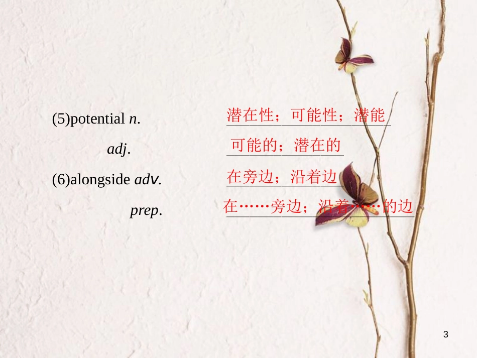 版高考英语大一轮复习 第1部分 模块复习方略 Unit 5 The power of nature课件 新人教版选修6_第3页