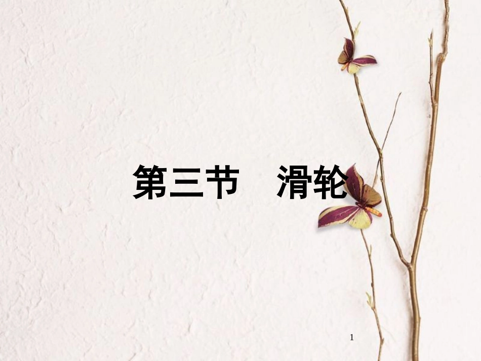 八年级物理下册 5.3《滑轮》课件2 北京课改版_第1页
