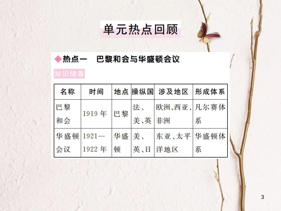 （通用版）九年级历史下册 第二单元 凡尔赛—华盛顿体系下的世界小结习题课件 新人教版_第3页