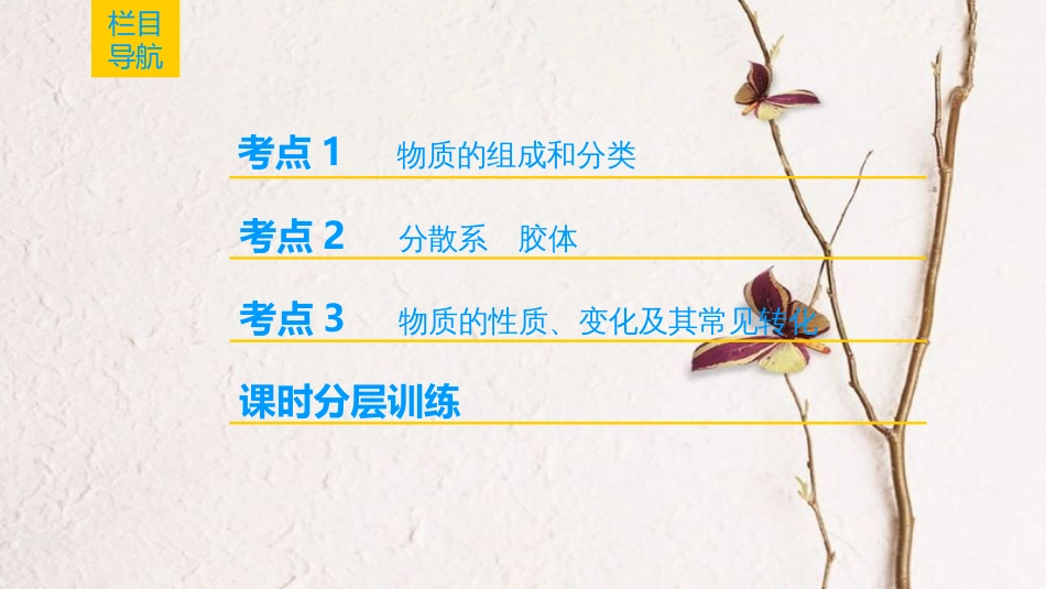 （全国通用）2019版高考化学一轮复习 第2章 化学物质及其变化 第1节 物质的组成、分类和性质课件_第2页