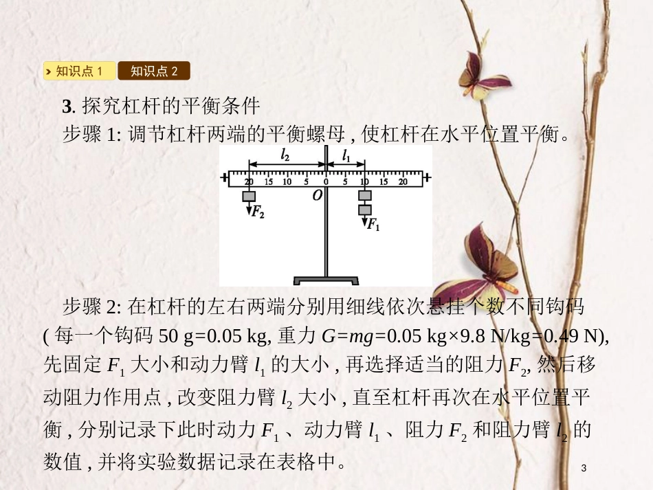 八年级物理下册 6.5探究杠杆的平衡条件课件 （新版）粤教沪版_第3页